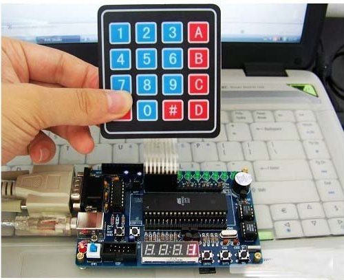 Teclado matricial de membrana 4 x 4