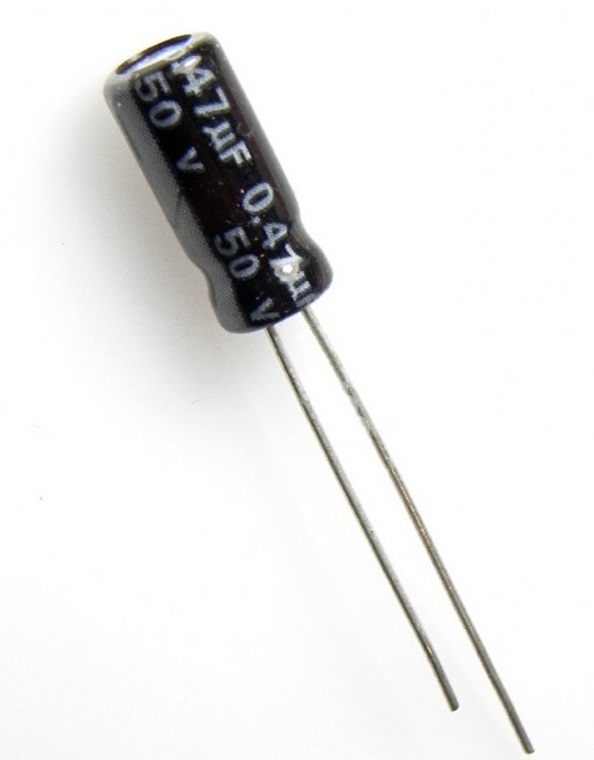 Capacitor Electrolítico 0.47uF @ 50V