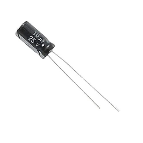 Capacitor Electrolítico 10uF @ 25V