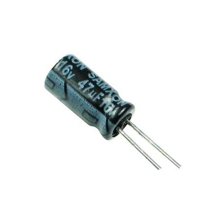 Capacitor Electrolítico 47uF @ 16V