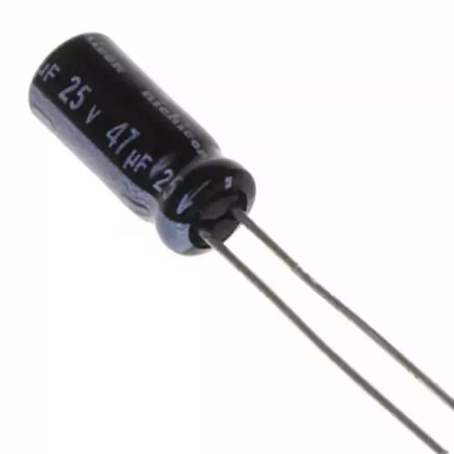 Capacitor Electrolítico 47uF @ 25V