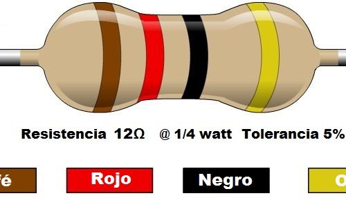 Resistencia 12 ohms @ ¼W