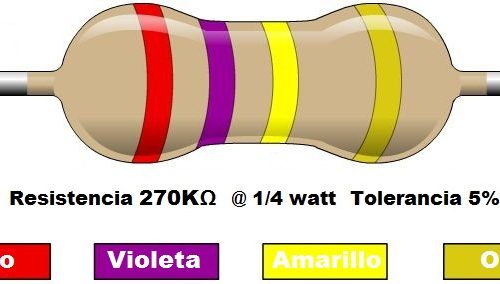 Resistencia 270K ohms @ ¼W