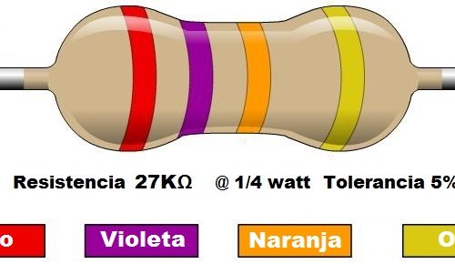 Resistencia 27K ohms @ ¼W