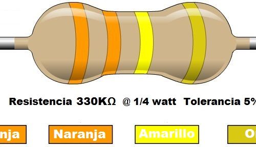 Resistencia 330K ohms @ ¼W