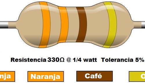 Resistencia 330 ohms @ ¼W