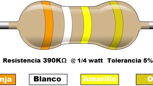 Resistencia 390K ohms @ ¼W