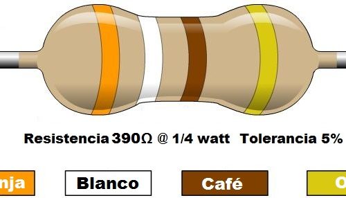 Resistencia 390 ohms @ ¼W