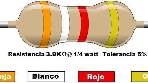 Resistencia 3.9KΩ @ ¼W