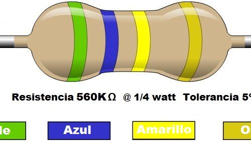 Resistencia 560K ohms @ ¼W
