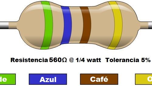 Resistencia 560 ohms @ ¼W