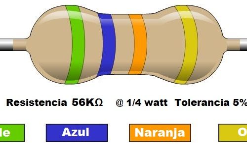 Resistencia 56K ohms @ ¼W