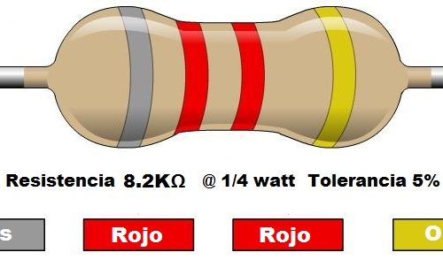 Resistencia 8.2K ohms @ ¼W