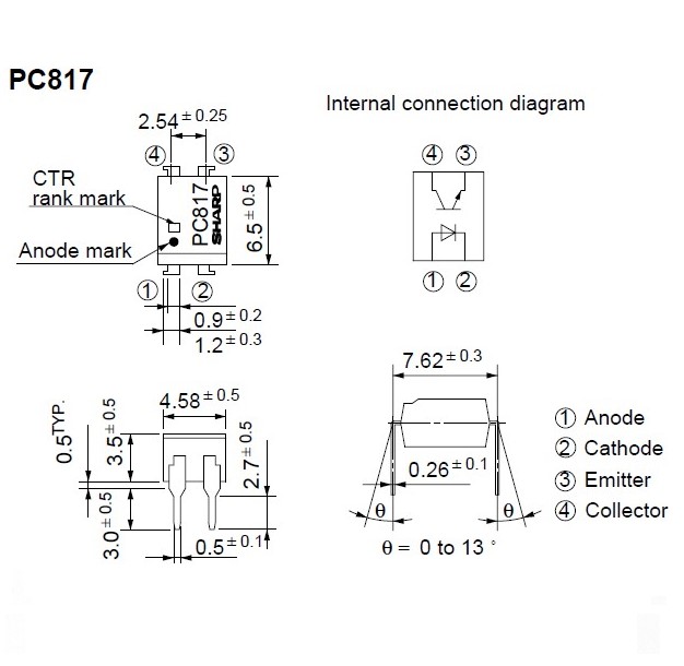 Optoacoplador Transistor PC817 - Imagen 2