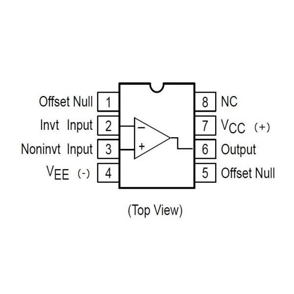 Opamp. BI-FET TL081CP - Imagen 2