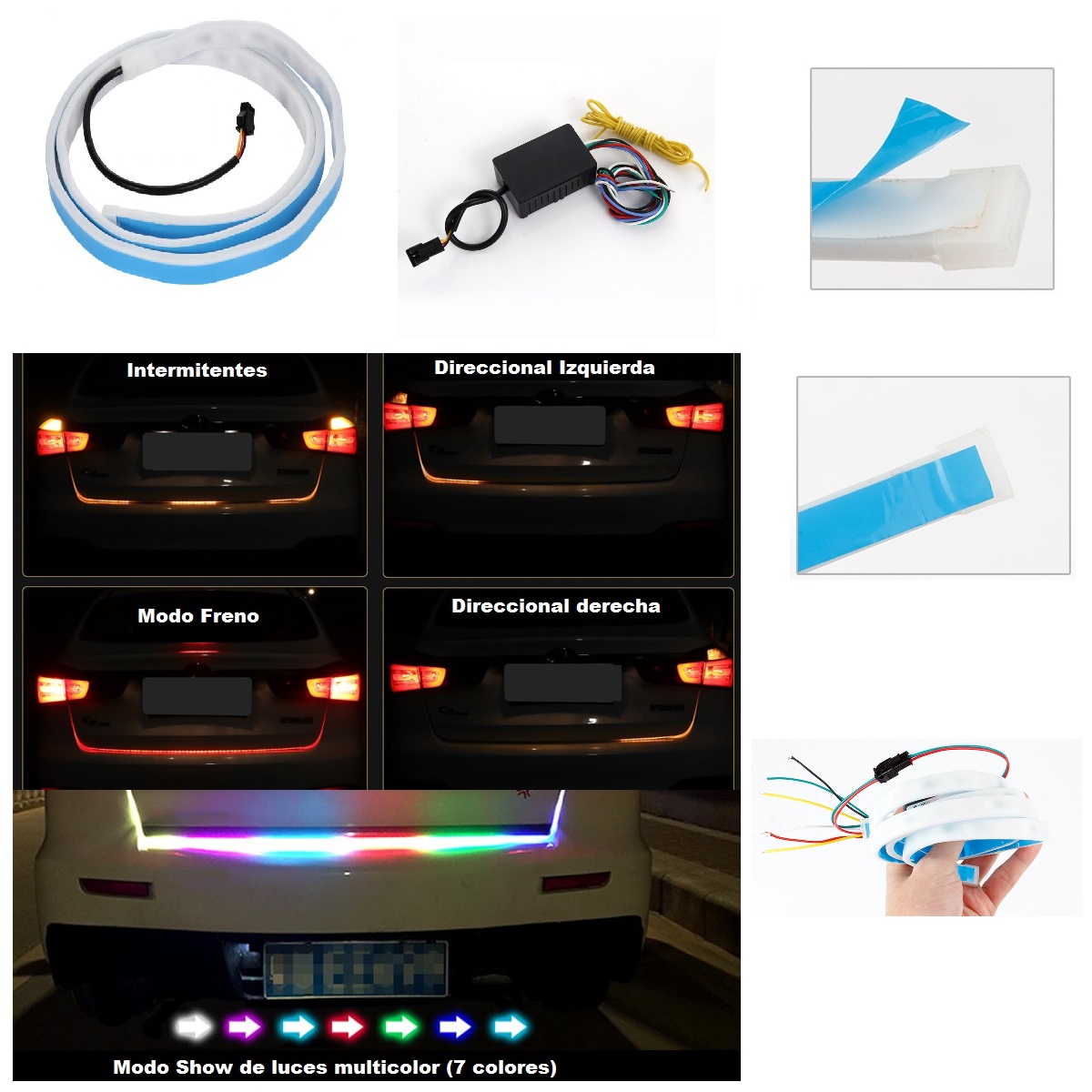 Tira LED RGB Direccional Auto120CM