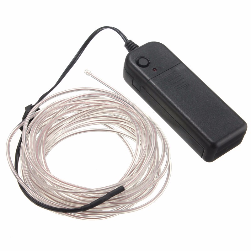 Luz Neon EL WIRE 5mts Blanco - Imagen 4