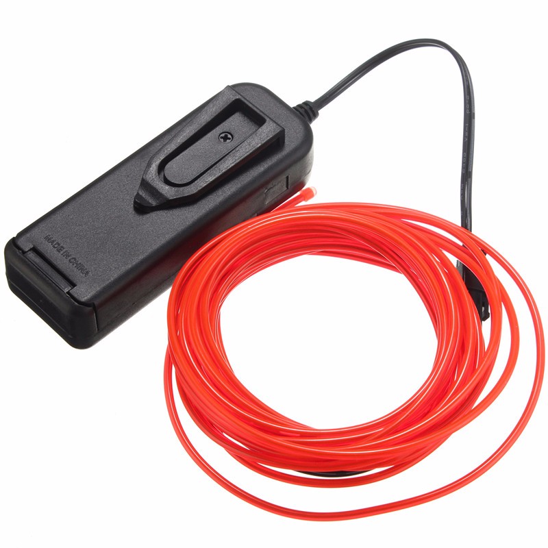 Luz Neon EL WIRE 5mts Rojo - Imagen 5