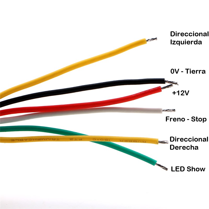 Tira LED RGB Direccional Auto120CM - Imagen 6