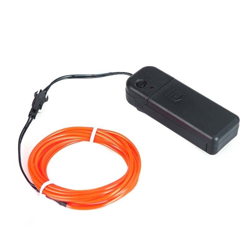 Luz tipo Neon EL WIRE 5mts naranja - Imagen 5