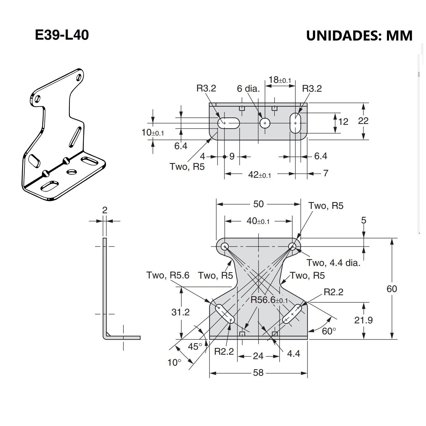 Soporte Sensor E39-L40 - Imagen 3