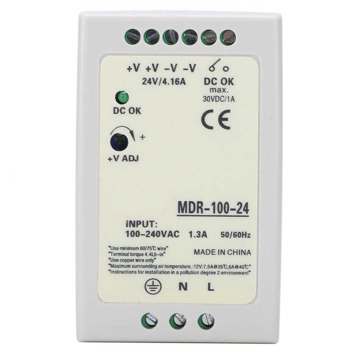 Fuente de Alimentacion 24V 100W Riel DIN - Imagen 3