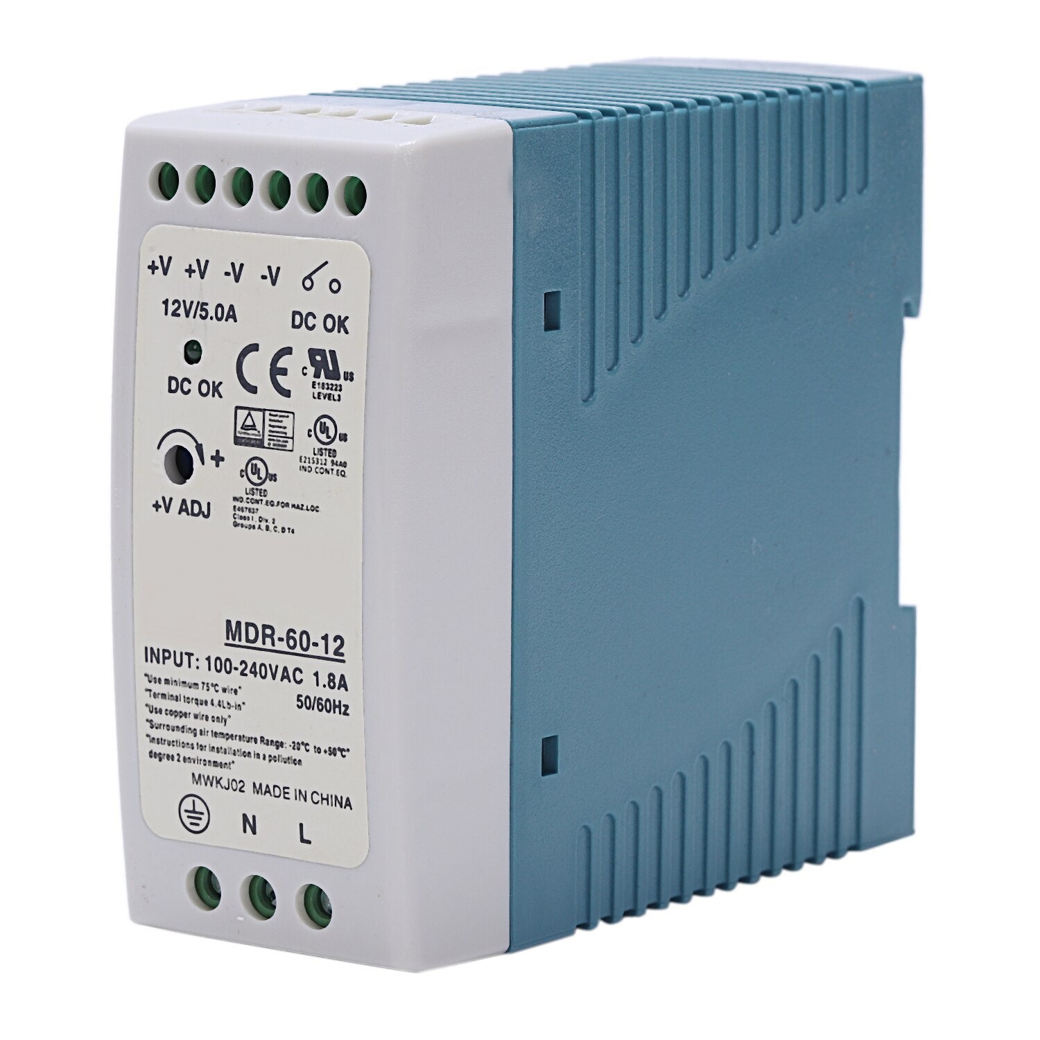 Fuente de Alimentacion 12V 60W Riel DIN