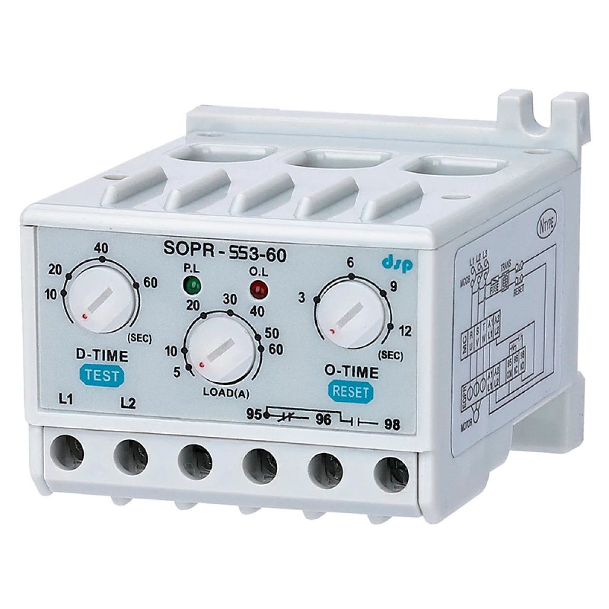 Relay de sobrecarga Electronico SOPR-SS3-440-60