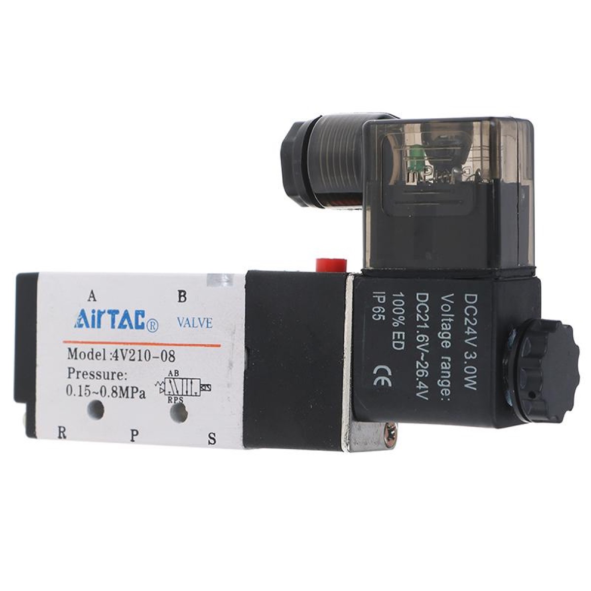 Válvula Eléctrica Aire 5/2 1/4" 4V210-08-24VCD
