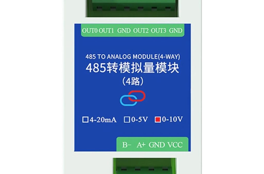 Modulo Entradas Analógicas RS485 4 Canales 0-10V