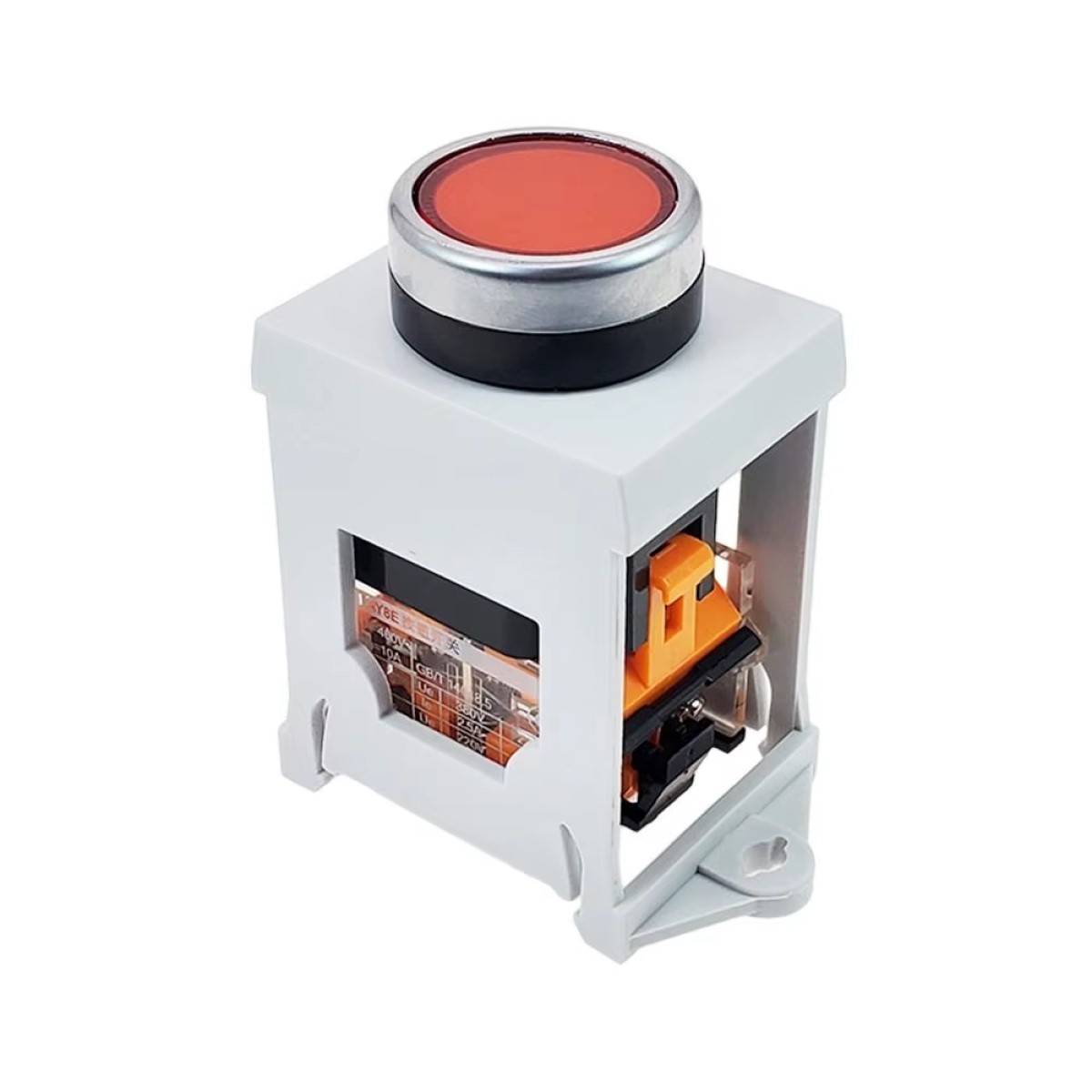 Adaptador de Botón 22mm para Riel DIN